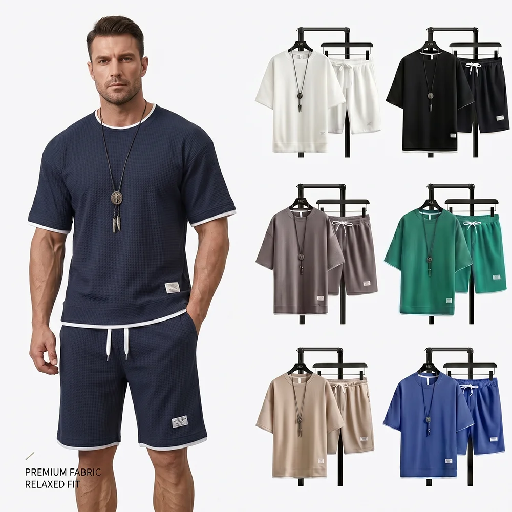 Summer Men's Waffle Knit Track - огляд і ціна Streetwear Brand Shorts
