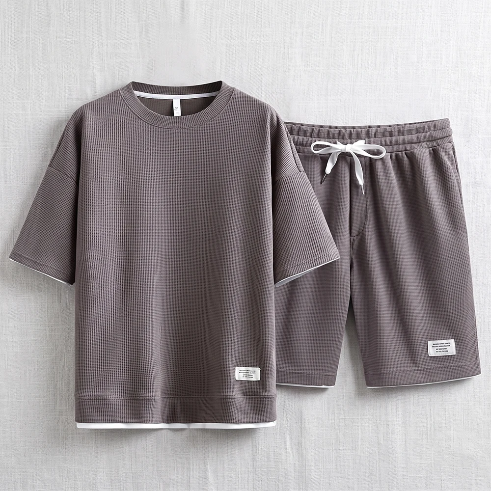 Summer Men's Waffle Knit Track - огляд і ціна Streetwear Brand Shorts