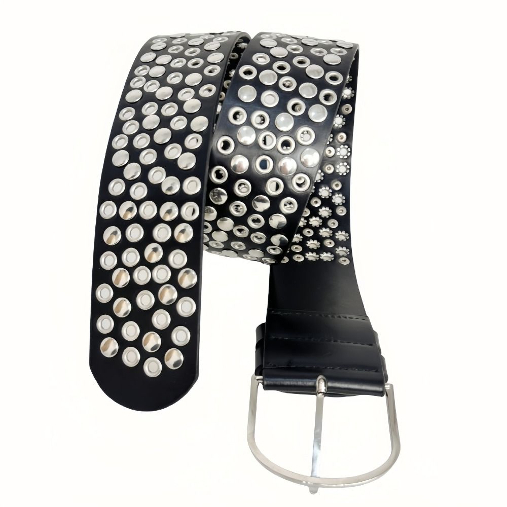 Punk Hollow Eyelet Rivet Belt  - огляд і ціна Streetwear Brand Belts