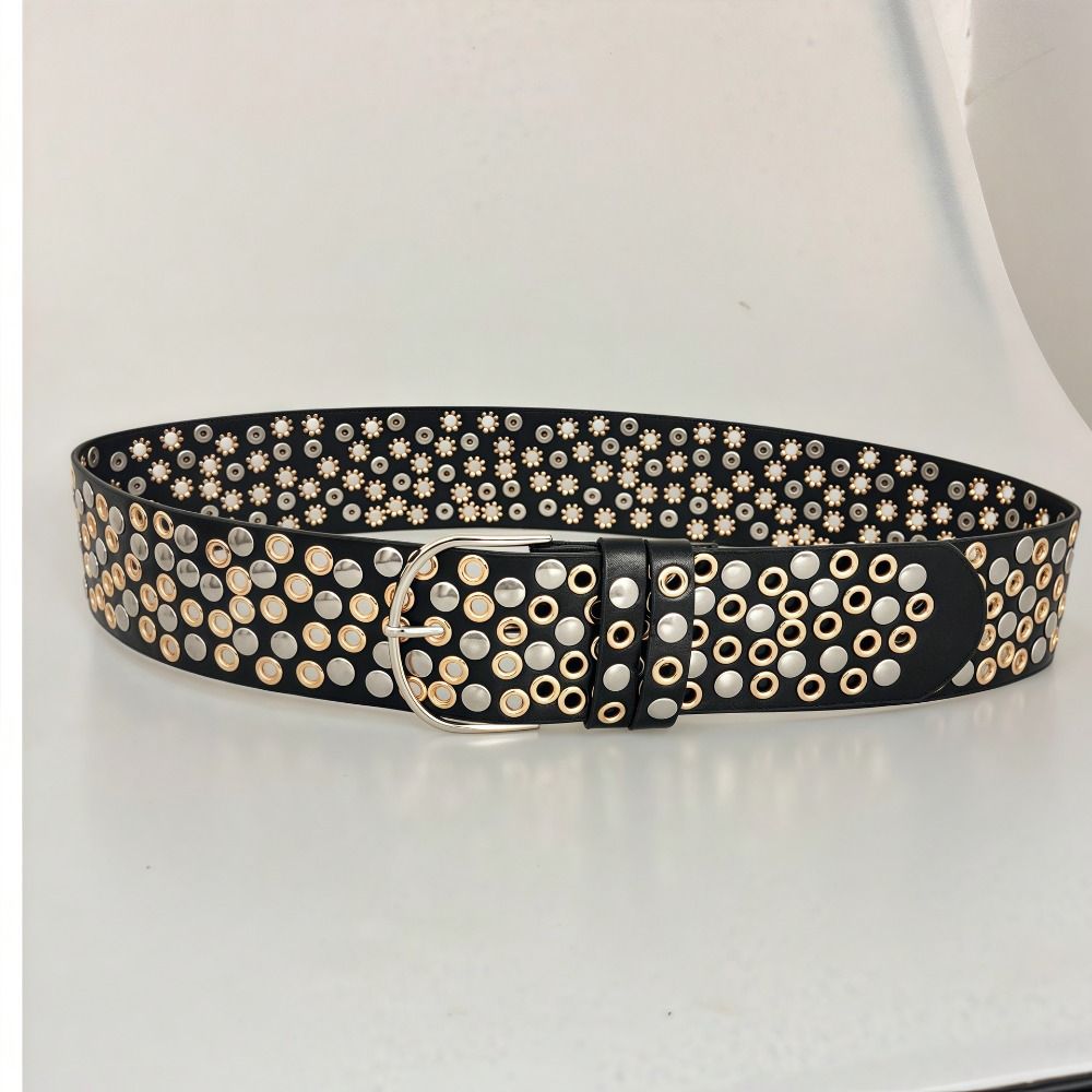 Punk Hollow Eyelet Rivet Belt  - огляд і ціна Streetwear Brand Belts