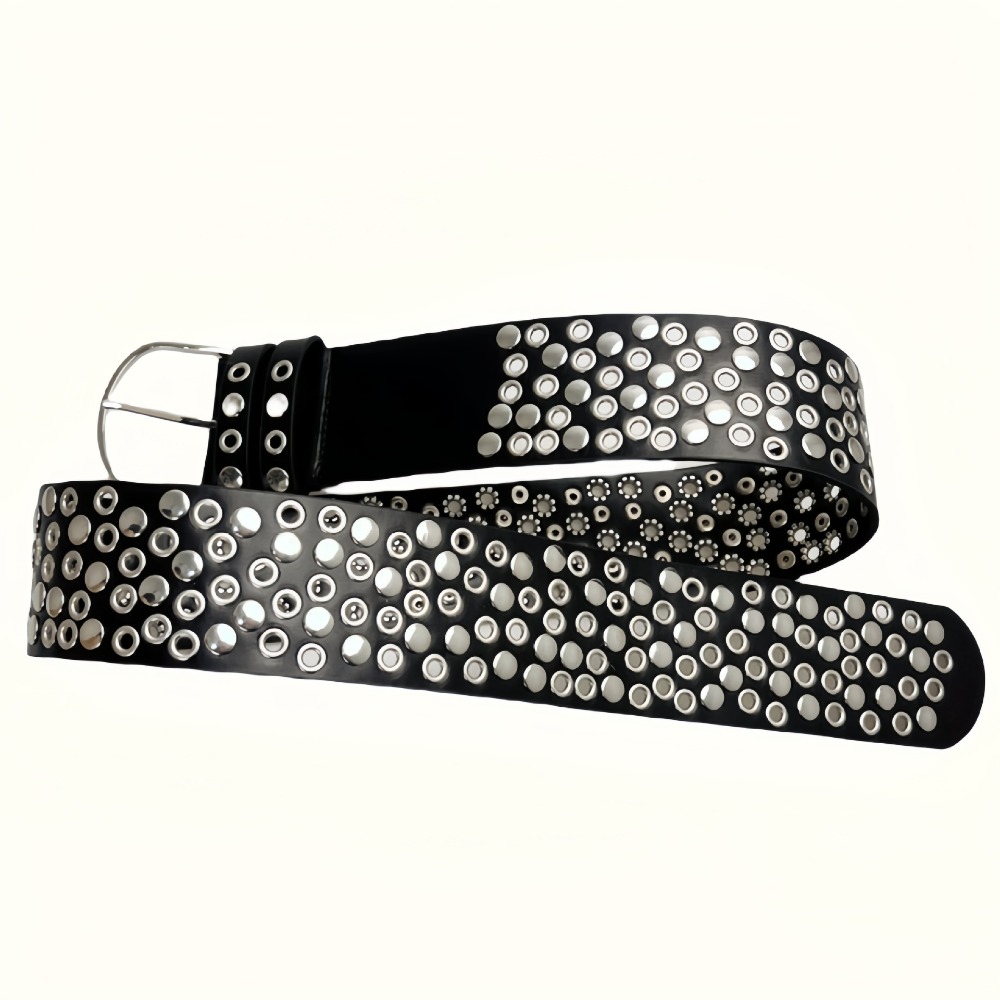 Punk Hollow Eyelet Rivet Belt  - огляд і ціна Streetwear Brand Belts