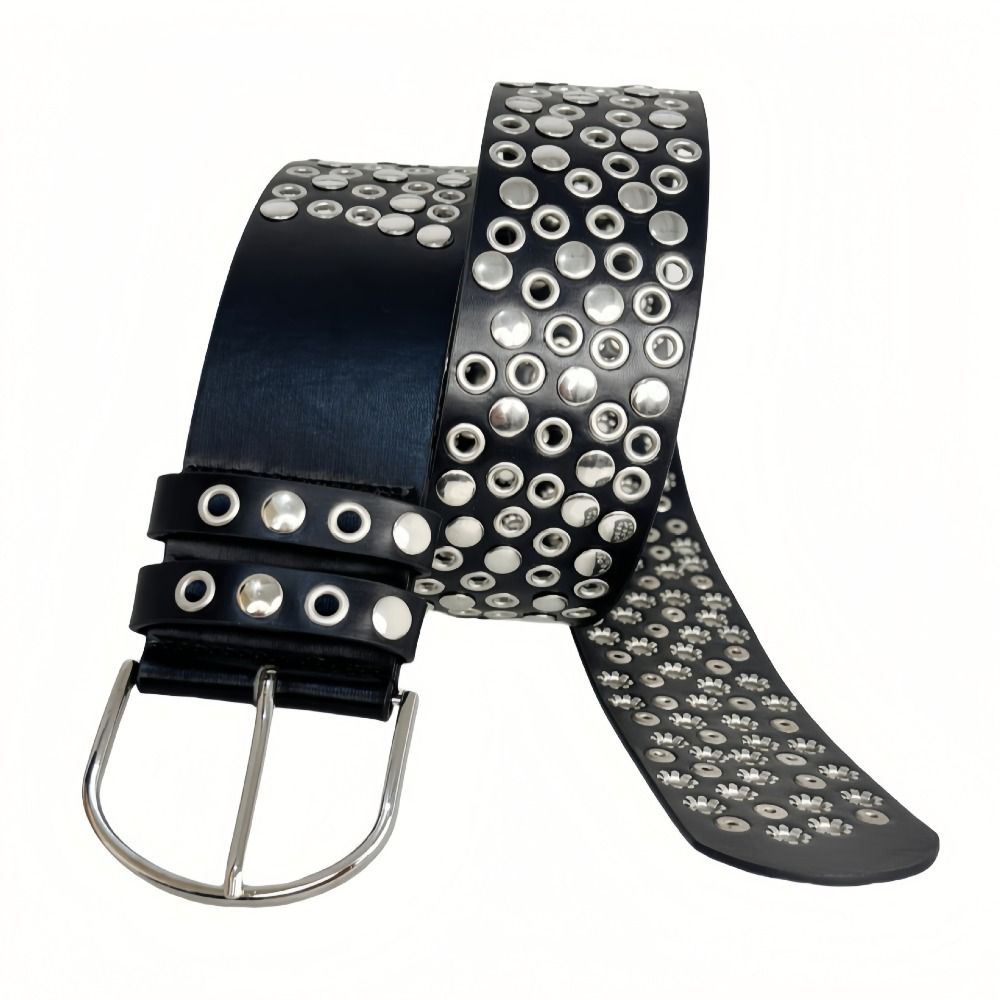 Punk Hollow Eyelet Rivet Belt  - огляд і ціна Streetwear Brand Belts