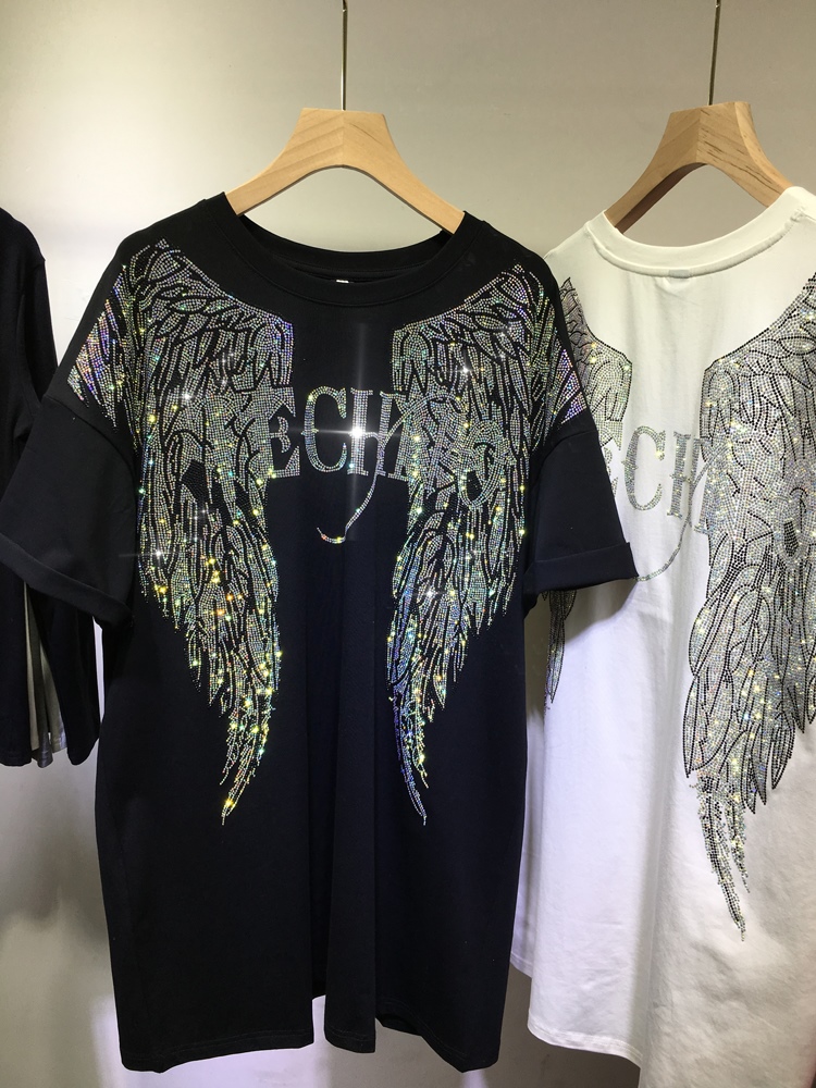 L-4XL Oversize Rhinestone Ange - огляд і ціна Women Streetwear Brand