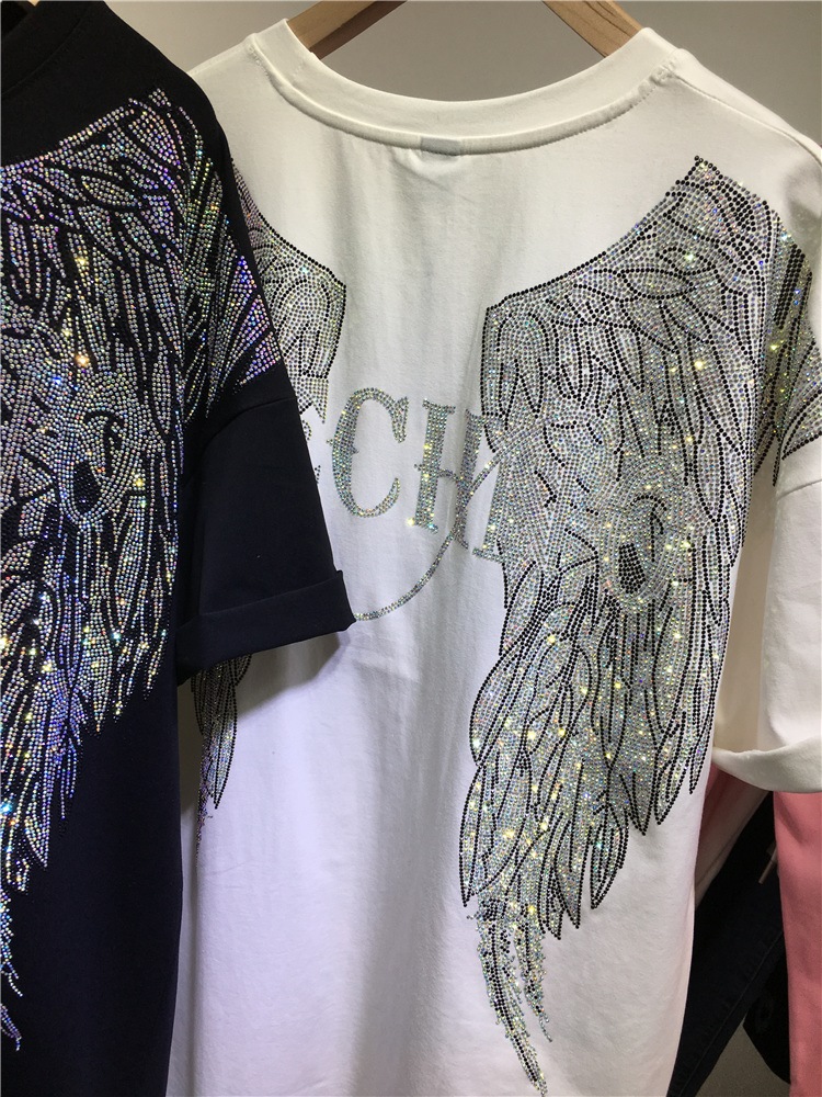 L-4XL Oversize Rhinestone Ange - огляд і ціна Women Streetwear Brand