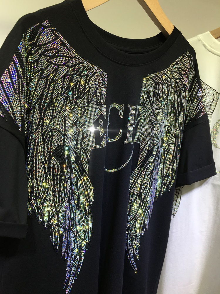 L-4XL Oversize Rhinestone Ange - огляд і ціна Women Streetwear Brand