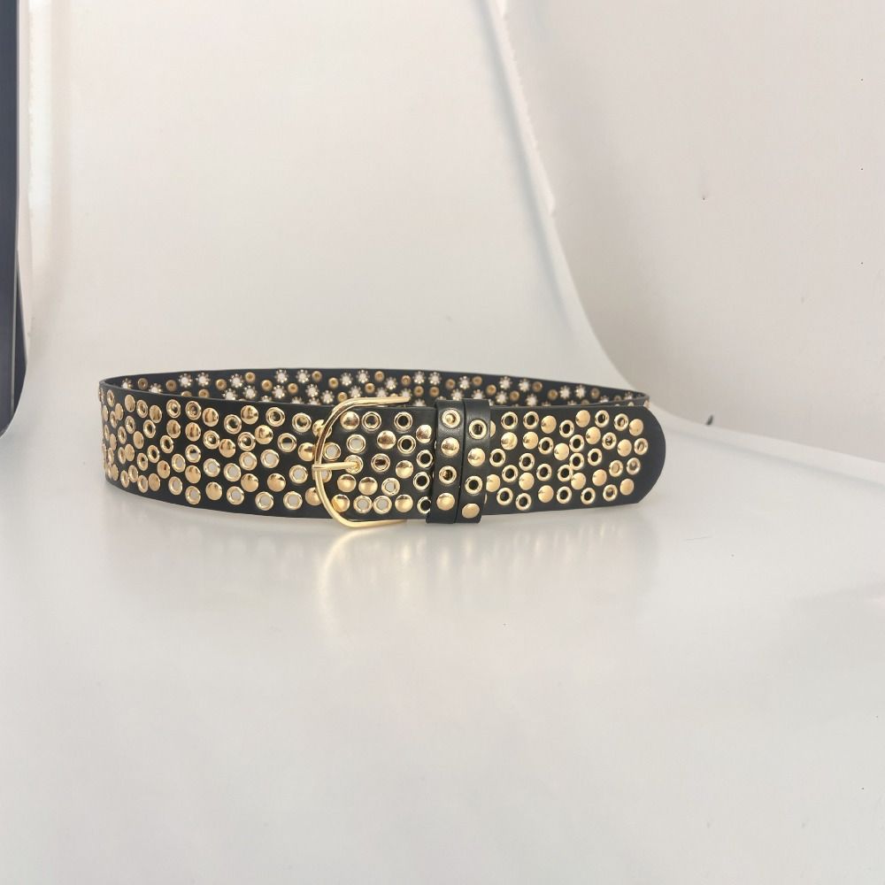 Punk Hollow Eyelet Rivet Belt  - огляд і ціна Streetwear Brand Belts