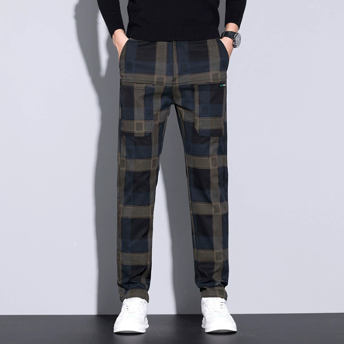 Men's Plaid Pants – Slim Fit C - огляд і ціна Streetwear Brand Tags