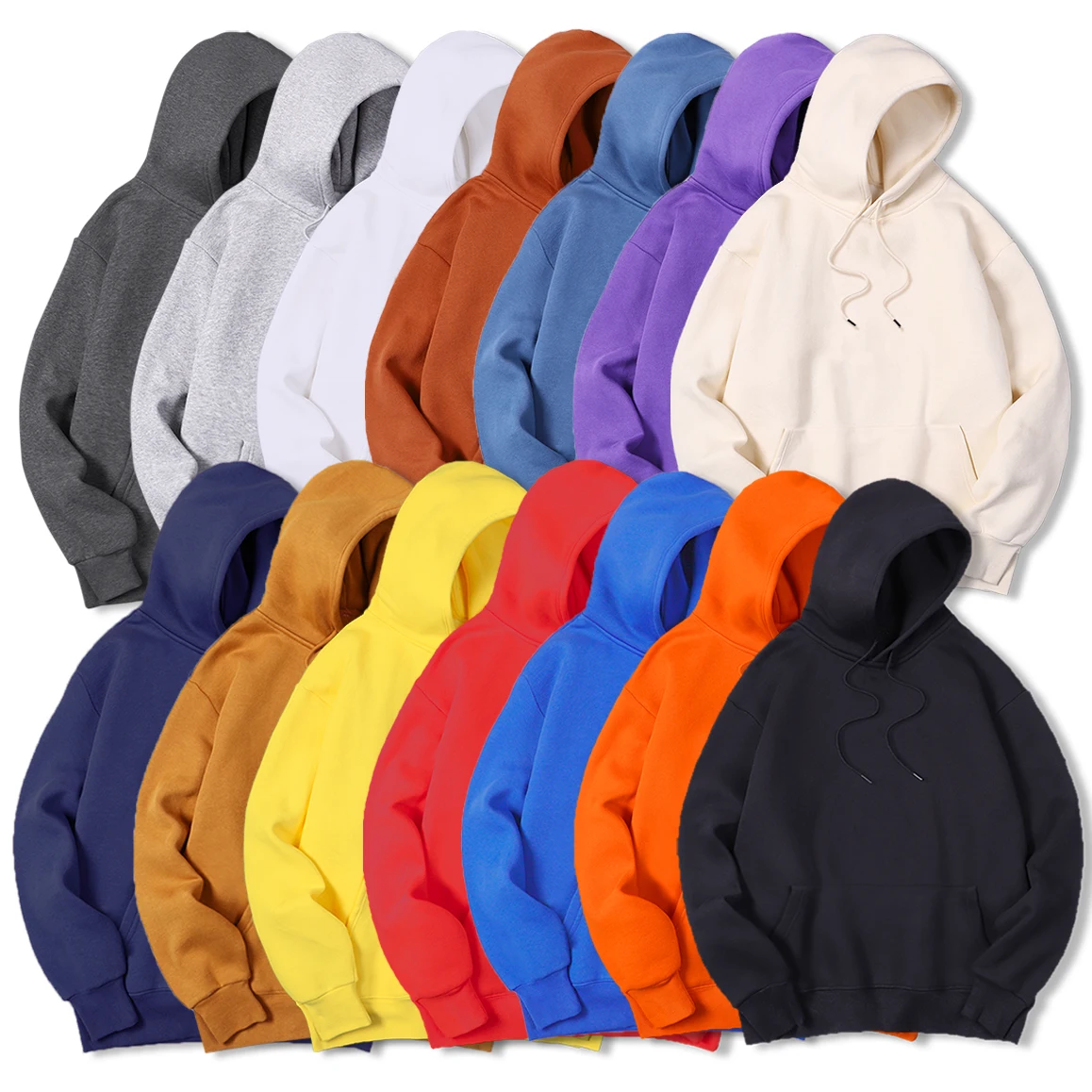 Men's Solid Color Hooded Sweat - огляд і ціна Streetwear Brand Hoodie