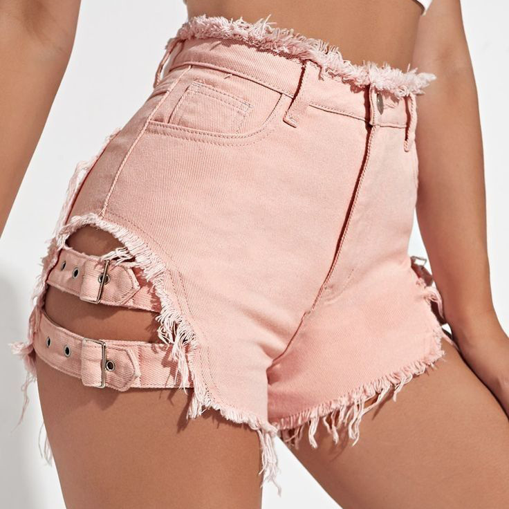 Women High Waist Denim Shorts  - огляд і ціна Streetwear Brand Shorts