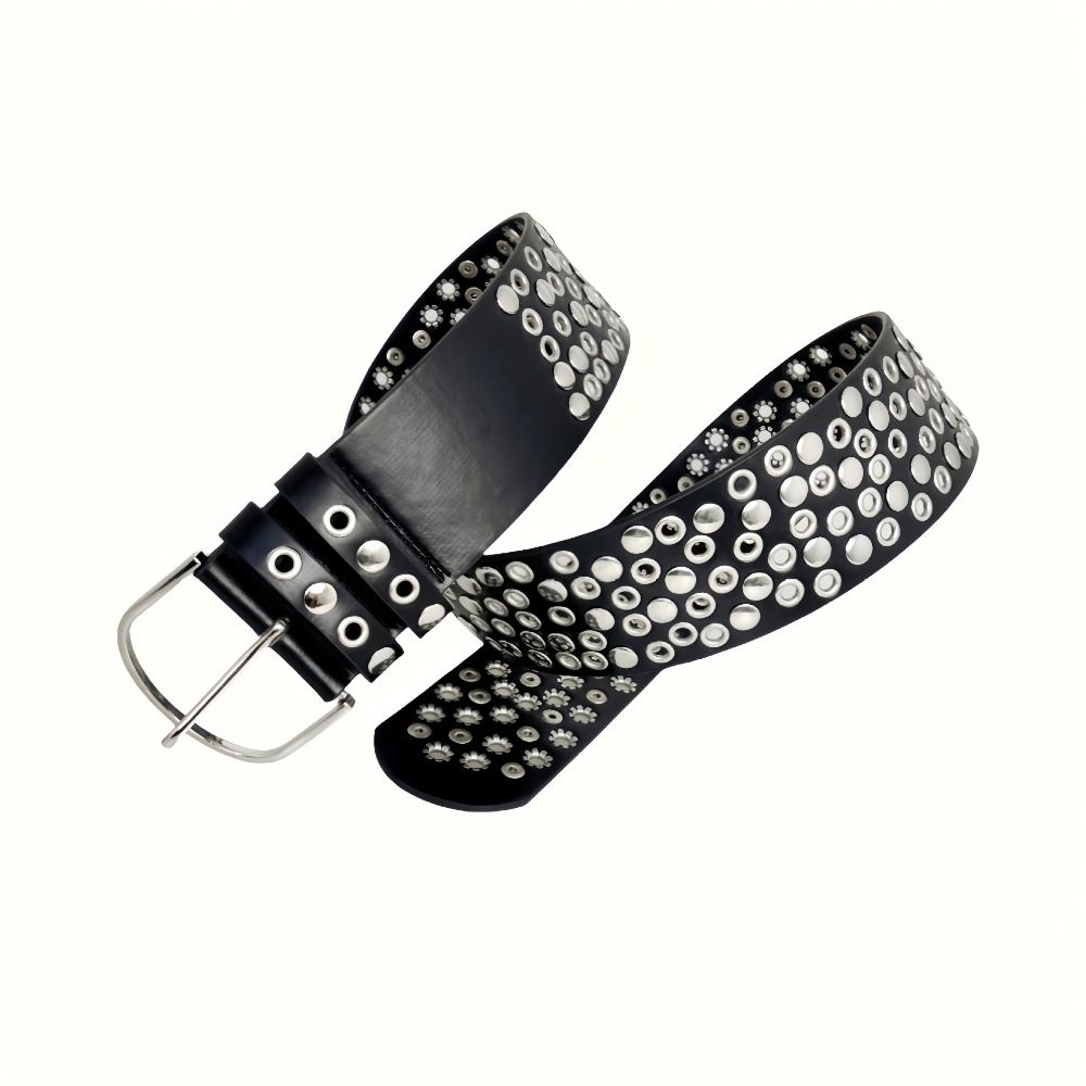 Punk Hollow Eyelet Rivet Belt  - огляд і ціна Streetwear Brand Belts