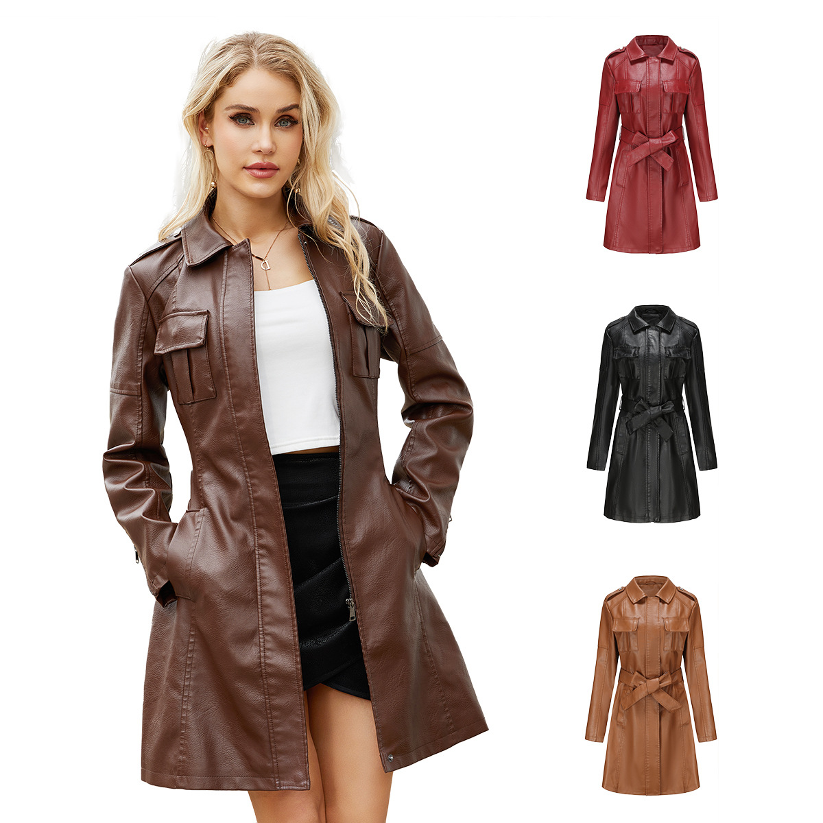 Women's Long Brown Black Soft  - огляд і ціна Streetwear Brand Belts