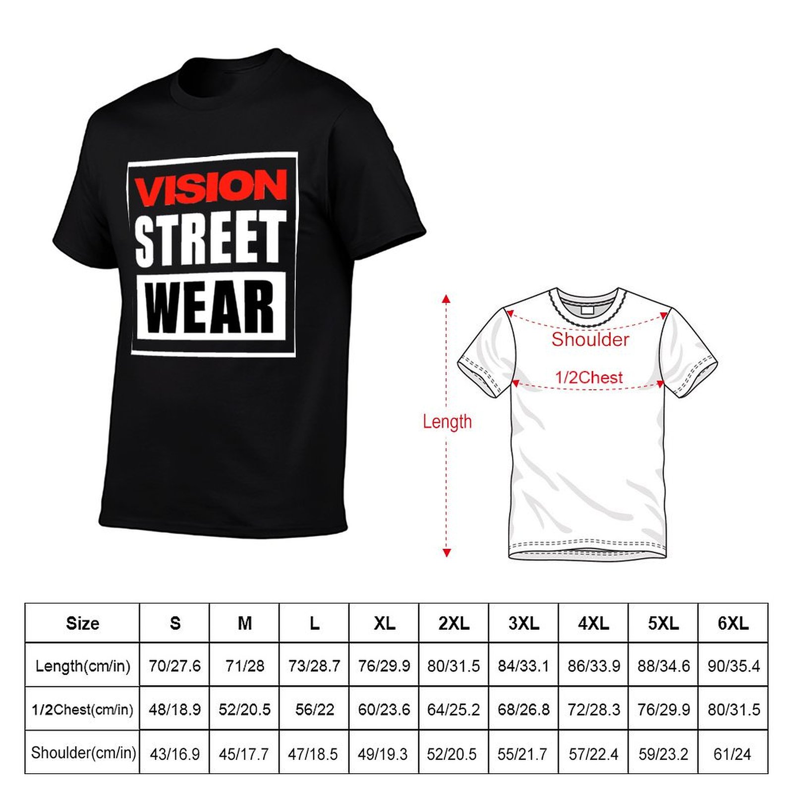 Vision Street Wear T-Shirt t s - огляд і ціна Vision Streetwear Brand