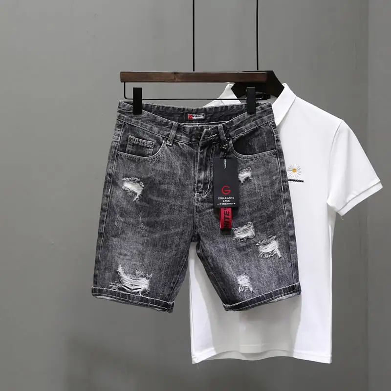 Men's Short Jeans Pants Black  - огляд і ціна Streetwear Brand Shorts