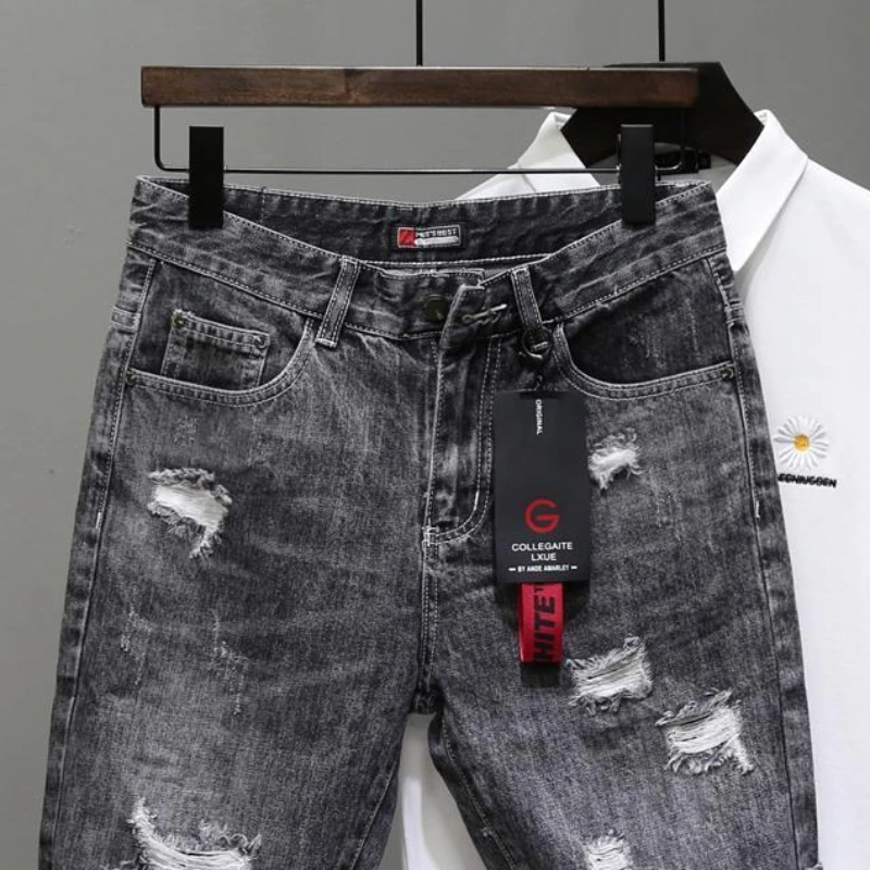 Men's Short Jeans Pants Black  - огляд і ціна Streetwear Brand Shorts